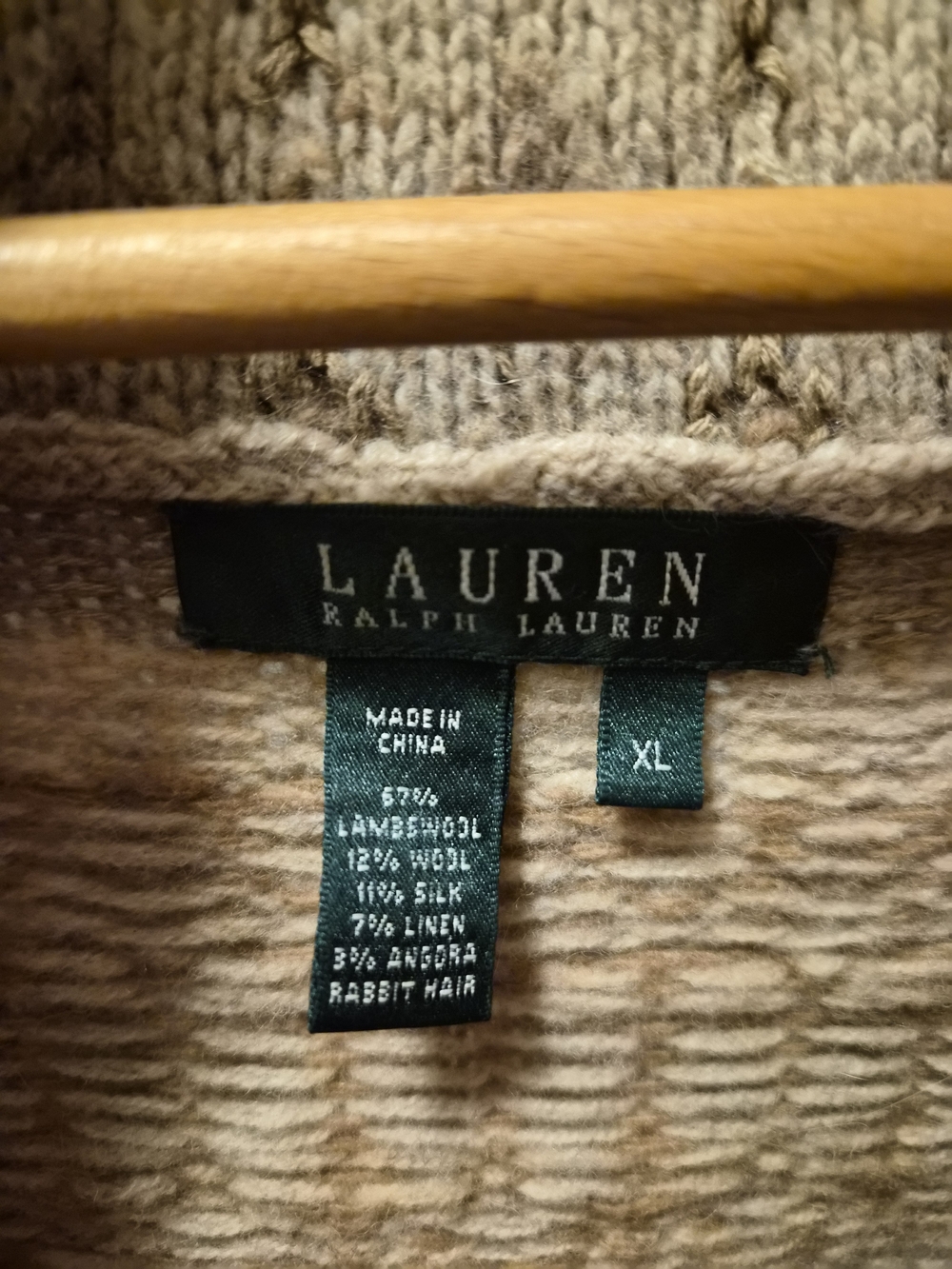 LAUREN Ralph Lauren Fair Isle Cowl Neck Knit Vest | Extra Large (XL) - Picture 2 of 4